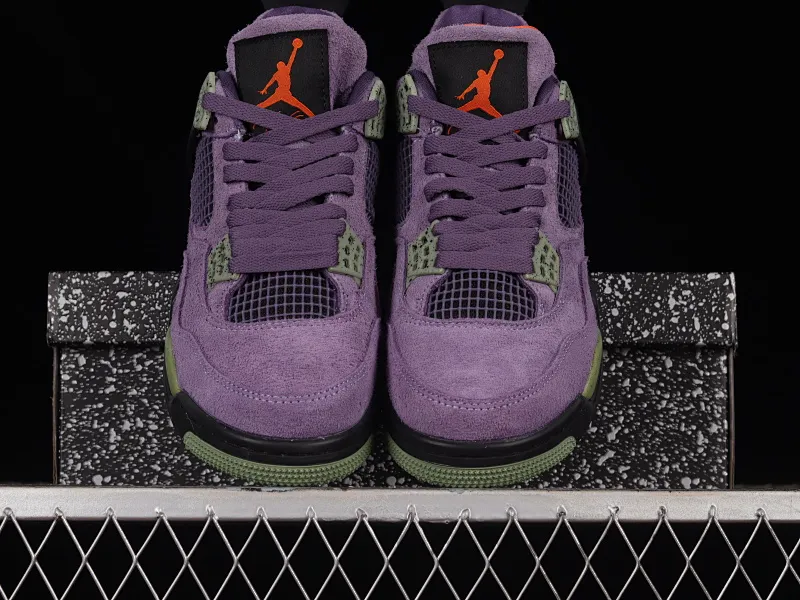 All categories Air Jordan Jordan series basketball shoes Air Jordan 4 F version Air Jordan 4 Retro "Canyon Purple" AJ4 Joe 4 purple suede basketball shoes AQ9129-500